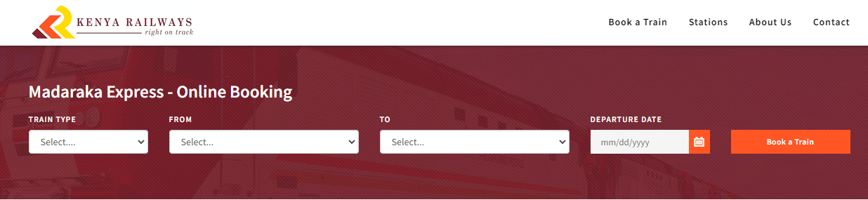 Madaraka Express Online Booking